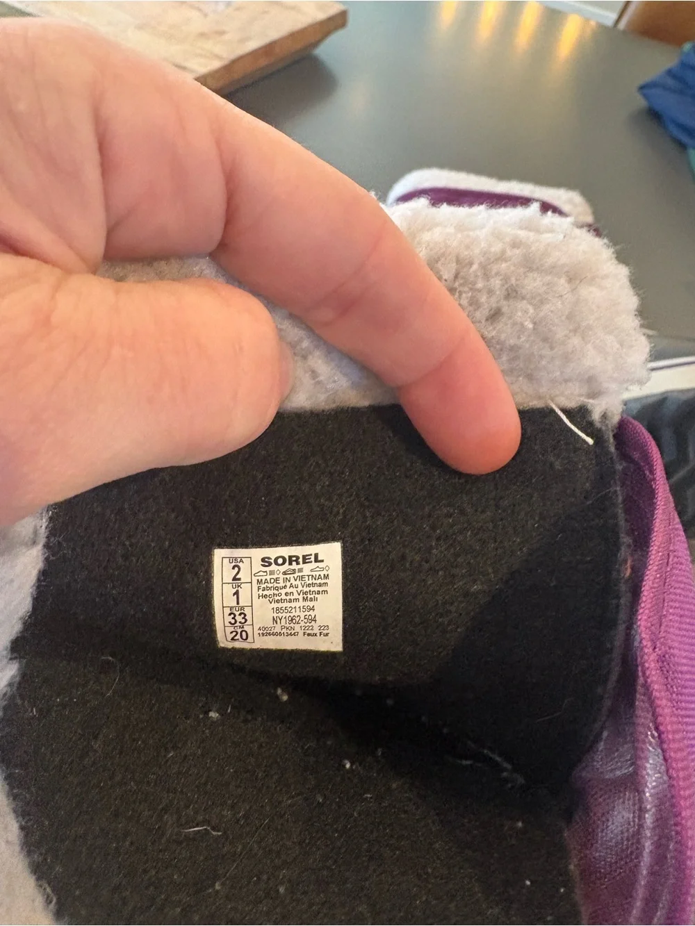 Sorel Kids Purple and Black Insulated Rain & Snow Boots